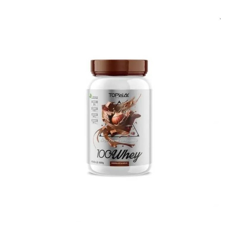 TOPWAY WHEY 100% CHOC/AVELA 900G CX/4