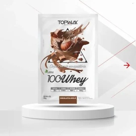 TOPWAY WHEY 100% CHOC/AVELA 10X35G CX/80
