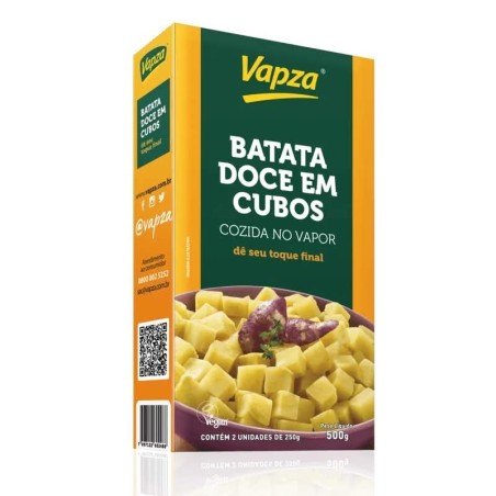 VAPZA BATATA DOCE EM CUBOS 500G CX/12