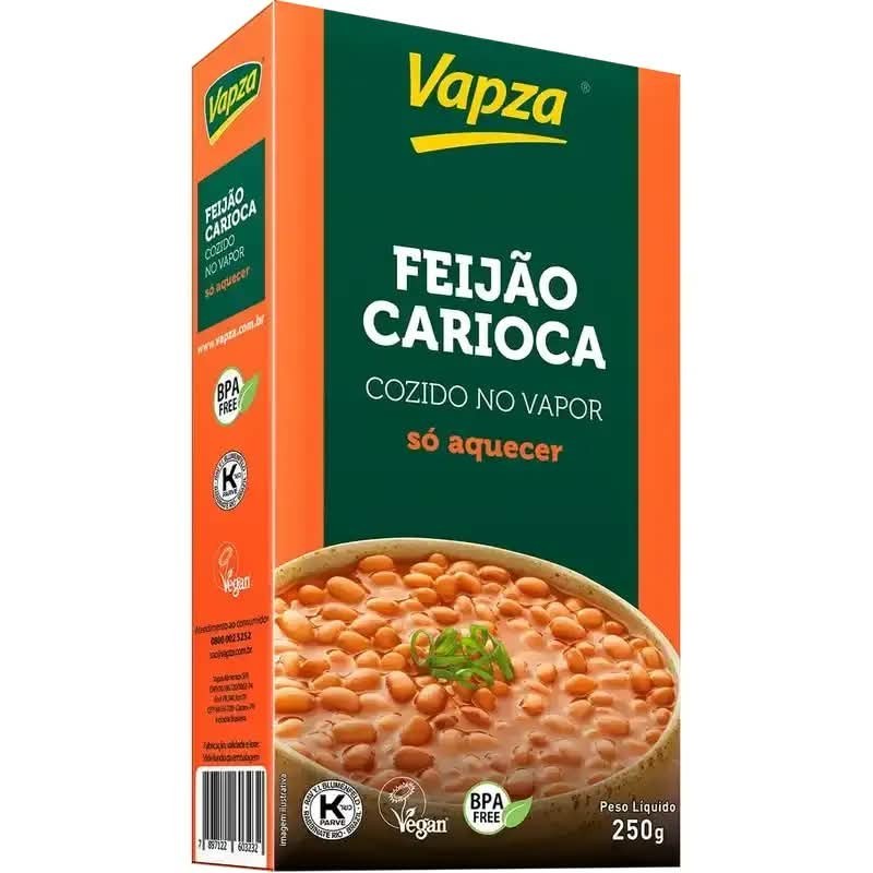 VAPZA FEIJAO CARIO SO AQUECER 250G CX/18