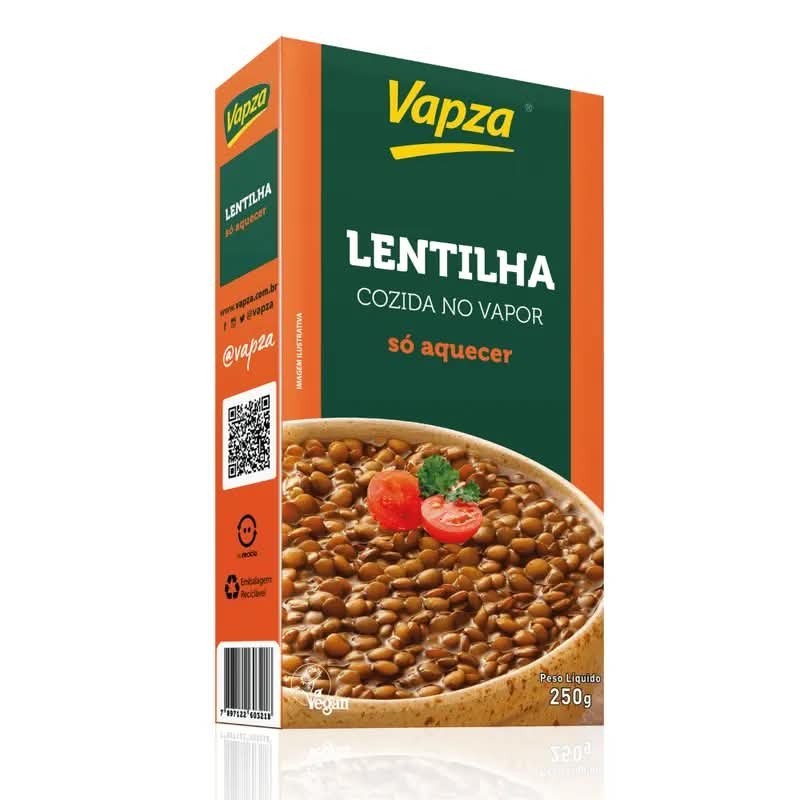 VAPZA LENTILHA SO AQUECER 250G CX/18