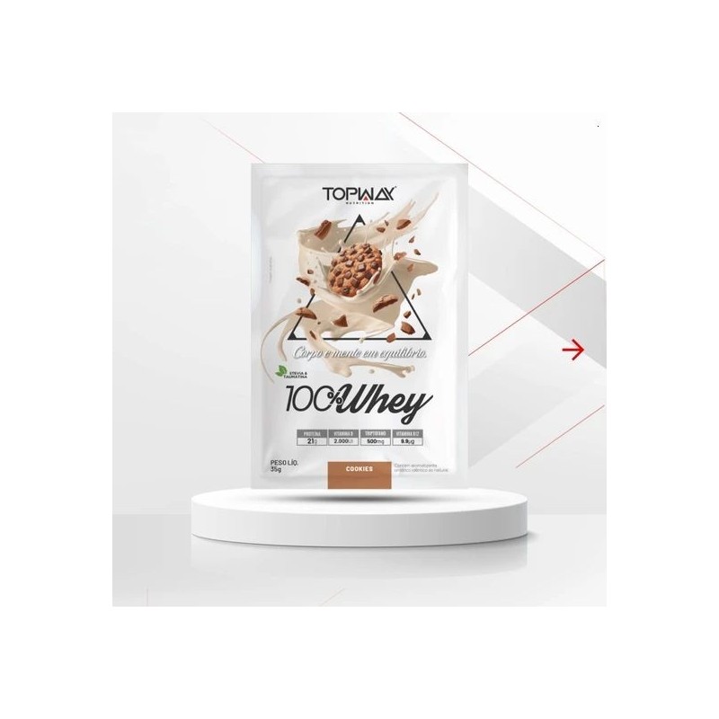 TOPWAY WHEY 100% COOKIES 10X35G CX/80