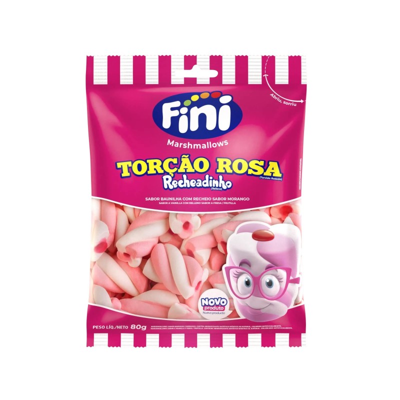FINI MARSH RECH TORCAO ROSA 80GR CX/12