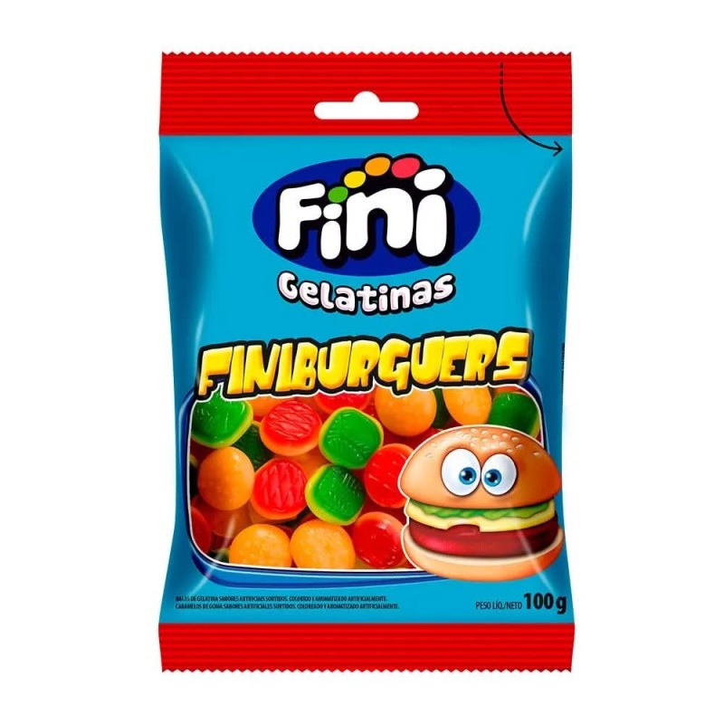 FINI BALA GELAT FINIBURGUERS 80GR CX/12