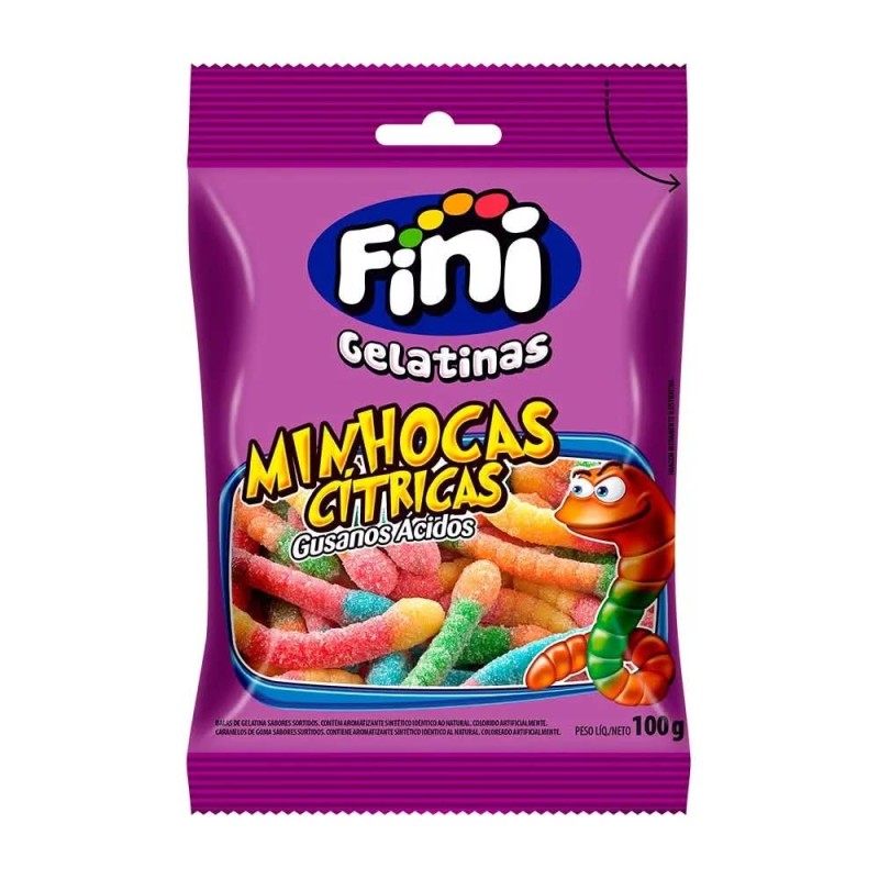 FINI BALA GELAT MINHOCAS CIT 80GR CX/12