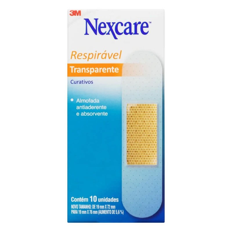 NEXCARE CURATIVO TRANSP 10 UNID CX/36