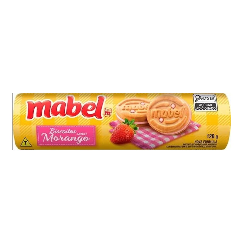 MABEL RECHEADO MORANGO 120GR CX/40