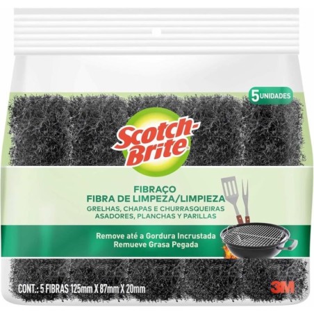 SCOTCH-BRITE FIBRA LIMP GRILL PK/5 CX/20