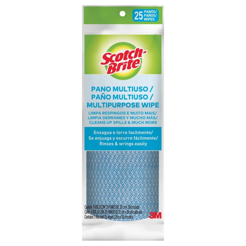 SCOTCH-BRITE ROLO PANO MULT AZ C25 CX/10