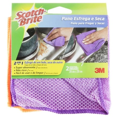SCOTCH-BRITE PANO ESFREGA E SECA C2 CX30