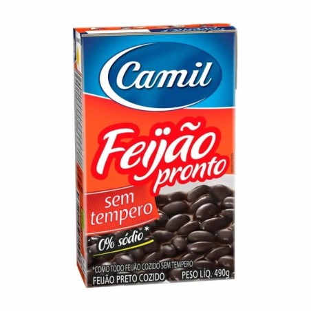 CAMIL FEIJAO PRETO S/ TEMPERO 490G CX/18