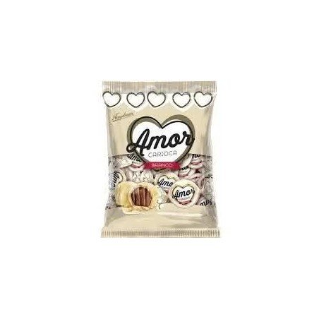 BOMBOM AMOR CARIOCA BRANCO 500GR CX/12
