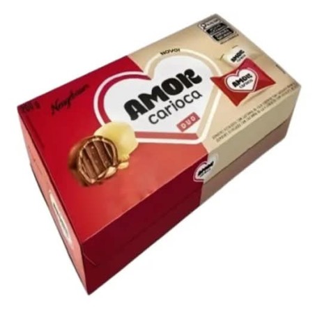 CAIXA BOMBOM AMOR CARIOCA DUO 200GR CX30