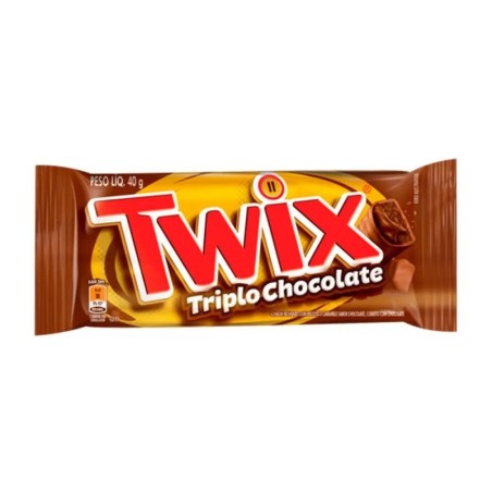 TWIX TRIPLO CHOCOLATE DP 18X40G CX/12