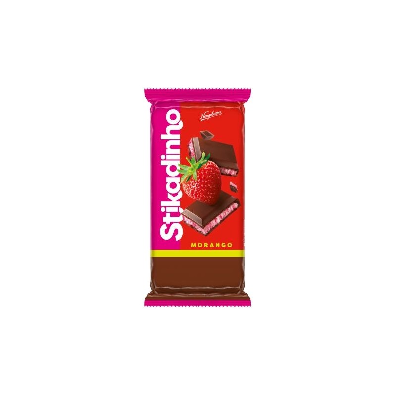 BARRA STIKADINHO MORANGO DP12X70GR CX/4