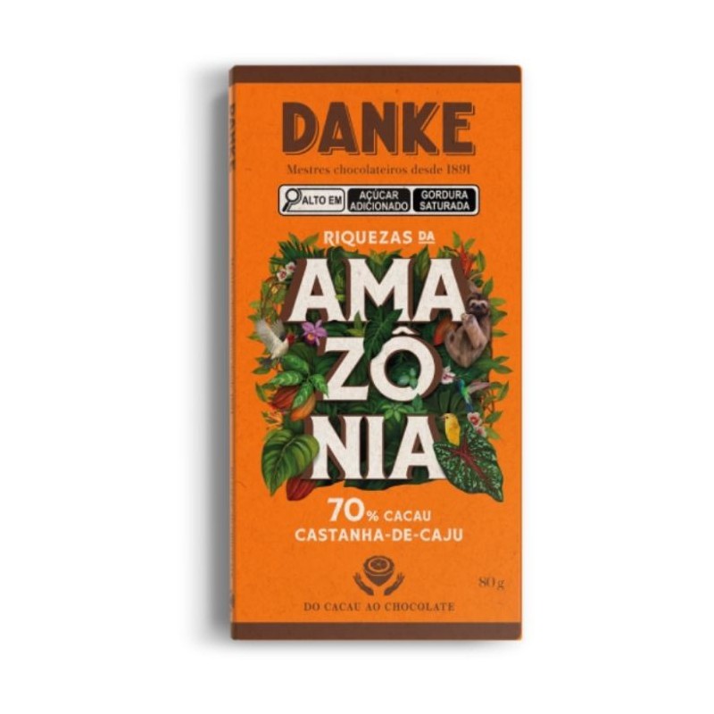 DANKE BARRA 70% CAST CAJU DP12X80GR CX/6