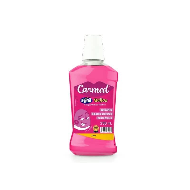 CARMED ENXAGUA BUCAL BEIJOS 250ML CX/12
