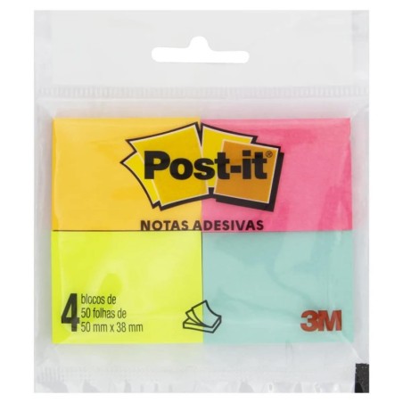 3M POST-IT COLORIDO 4X50F CX/12