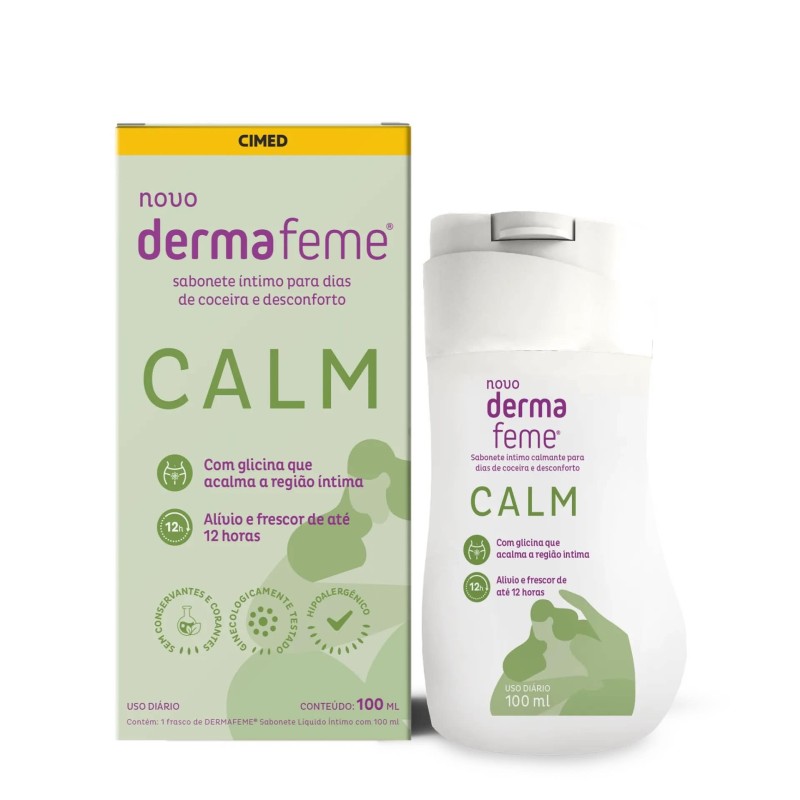DERMAFEME SAB INT CALM 100ML CX/12