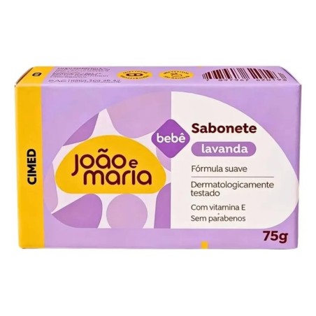 JOAO E MARIA SAB BARRA LAVANDA 75G CX/72