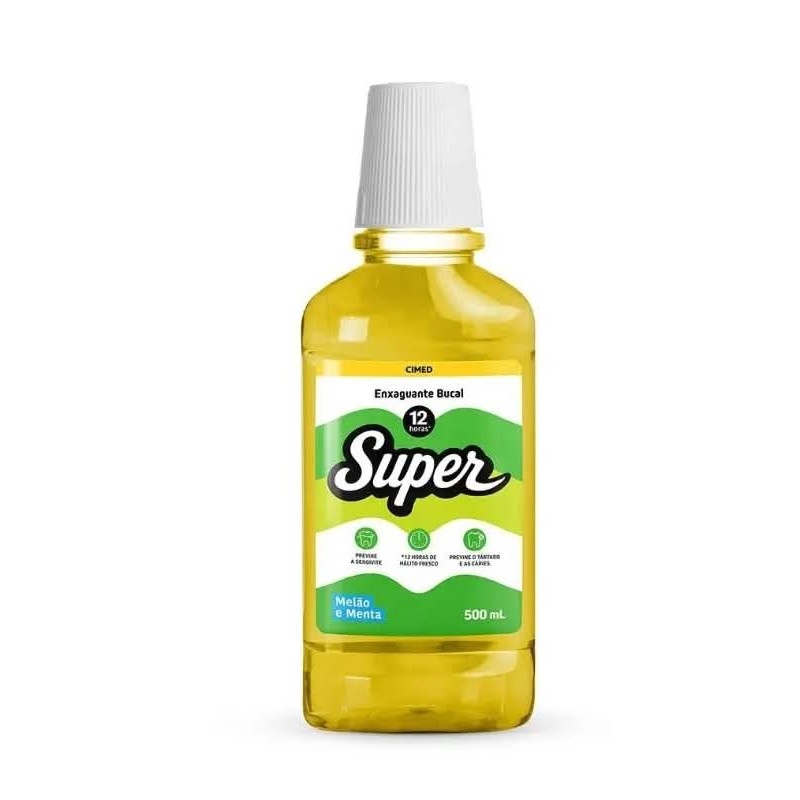 SUPER ENXAGUA BUCAL MELAO 500ML CX/12