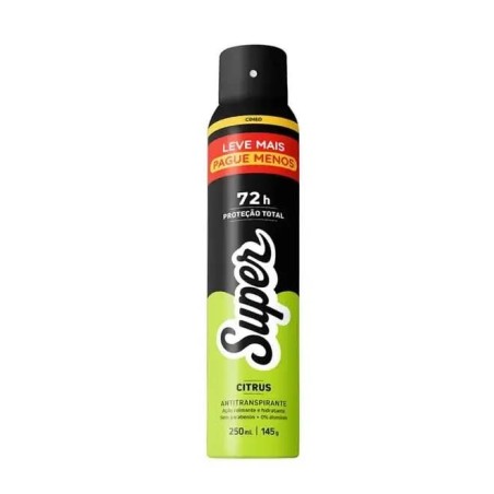 SUPER DESODORANTE CITRUS 250ML CX/12