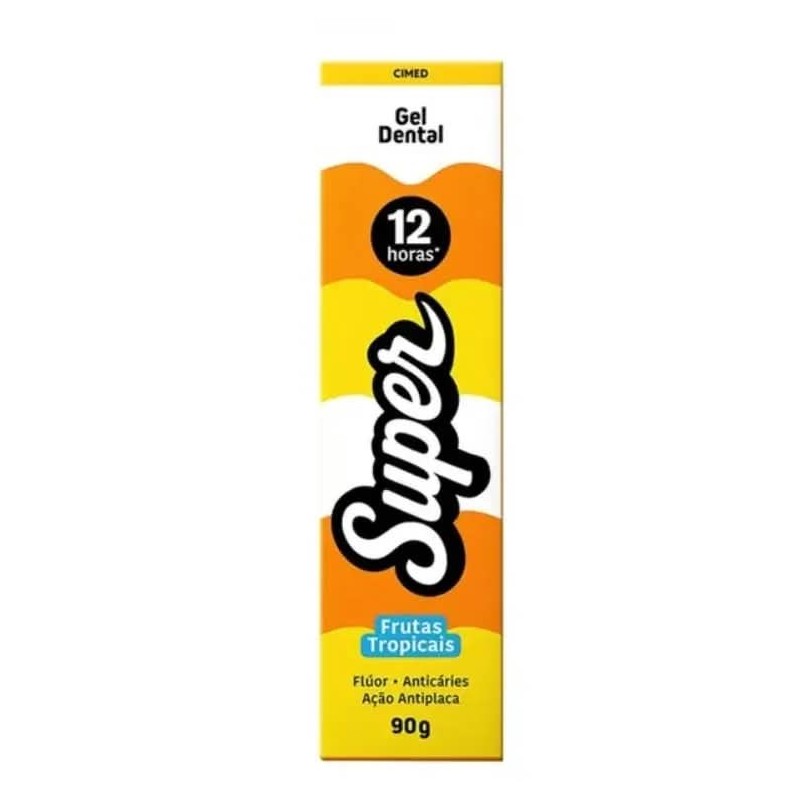 SUPER GEL DENTAL FRUT TROP 90G CX/72