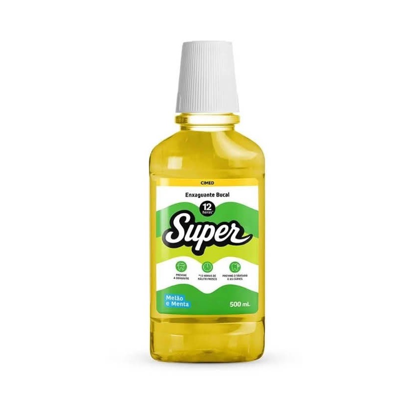 SUPER ENXAGUA BUCAL MELAO 500ML CX/12