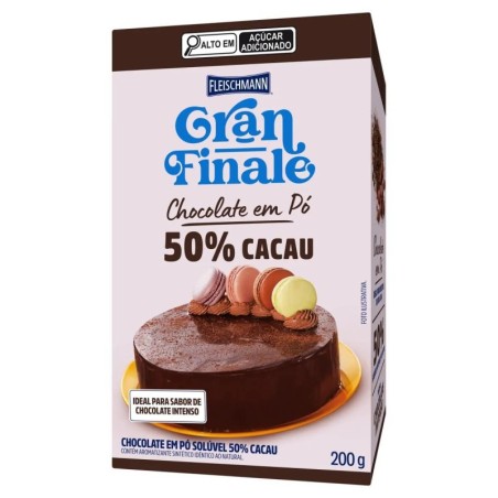 FLEIS CHOC/PO SOLU50%CACAU GFN 200G CX24