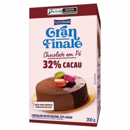 FLEIS CHOC/PO SOLU32%CACAU GFN 200G CX24