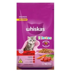 WHISKAS FILHOTE CARNE/LEITE 10,1KG