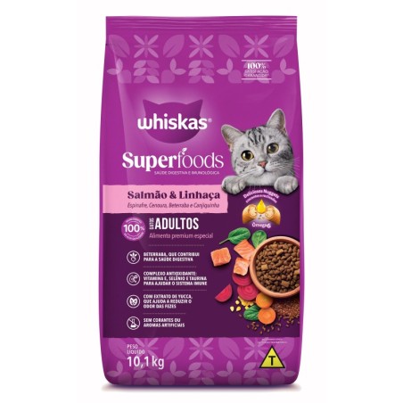 WHISKAS DRY S.FOODS AD SALMAO 10,1KG