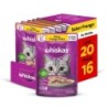 WHISKAS SACHE 85GR FRANGO L20P16 CX/2