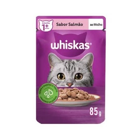 WHISKAS SC SALMAO DP 20X85GR CX/2