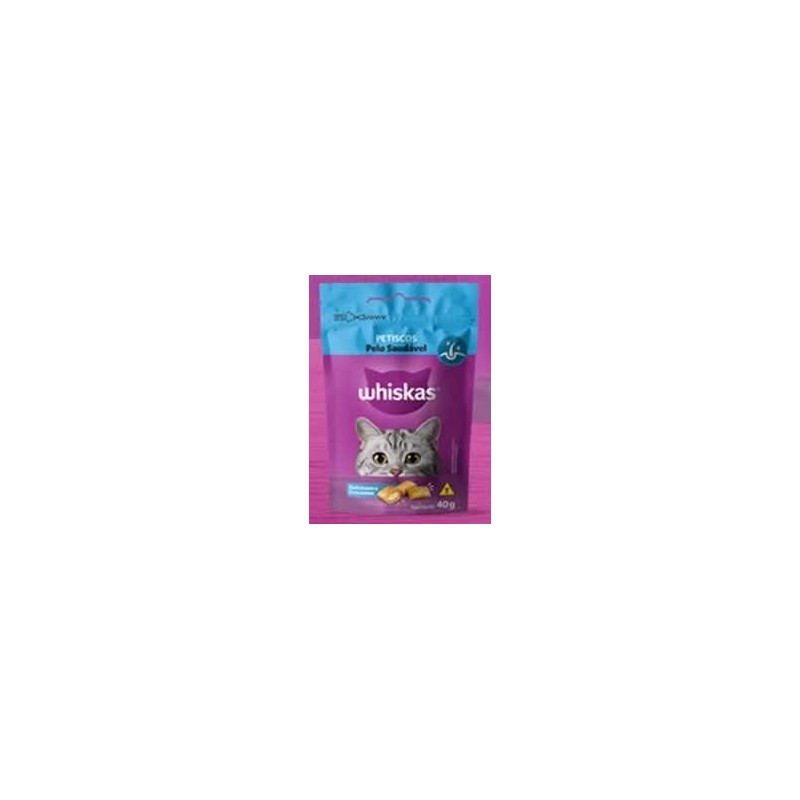 WHISKAS TEMPT. PELO SAUDAVEL 40GR CX/24