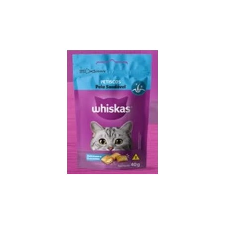 WHISKAS TEMPT. PELO SAUDAVEL 40GR CX/24
