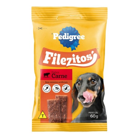 PEDIGREE FILEZITOS CARNE 60GR CX/20
