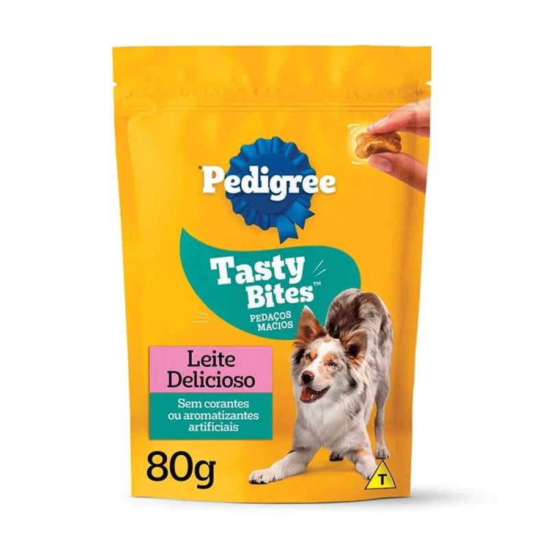 PEDIGREE TASTY BITES LEITE 80GR CX/34