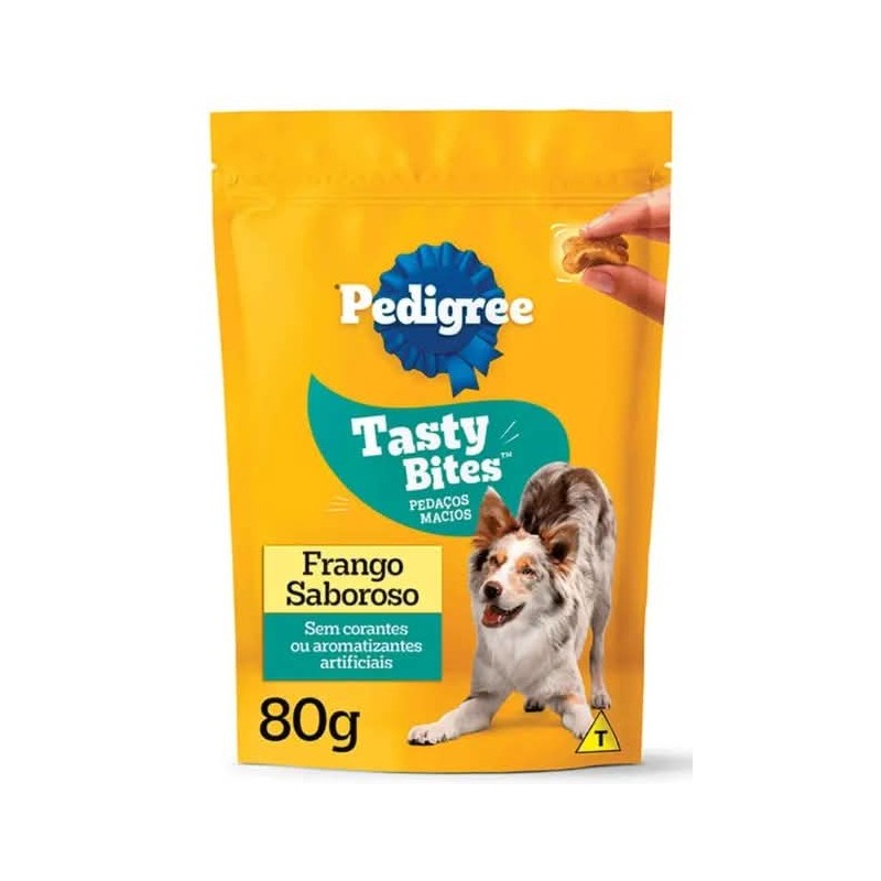PEDIGREE TASTY BITES FRANGO 80GR CX/34