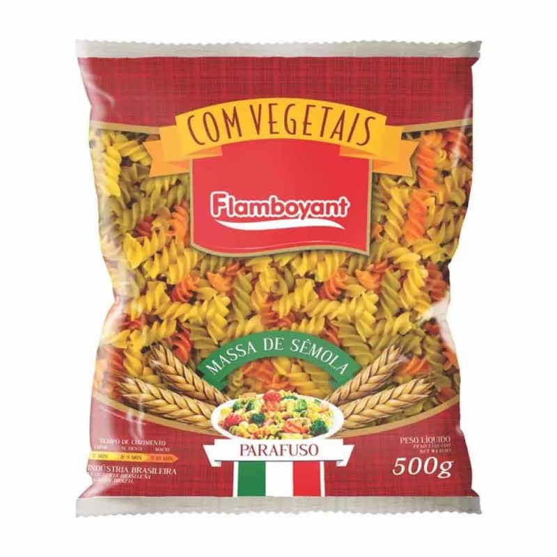 FLAMB MASSA PARAFUSO VEGETAIS 500GRFD/24