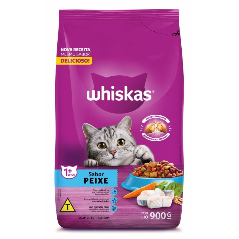WHISKAS DRY AD PEIXE 900GR FD/10
