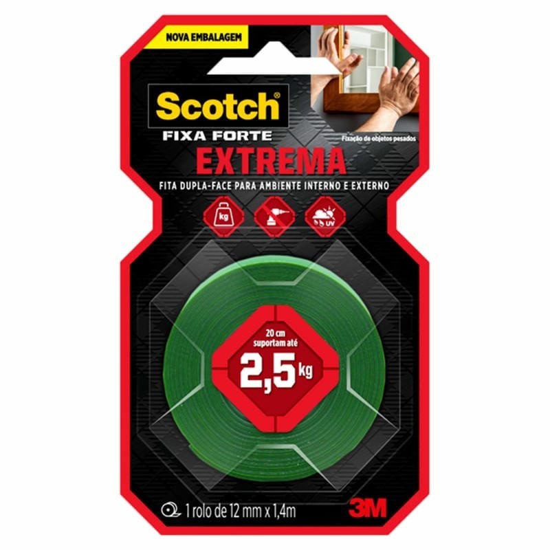 FITA FIXA FORTE EXTREME 12MMX1,4M CX12