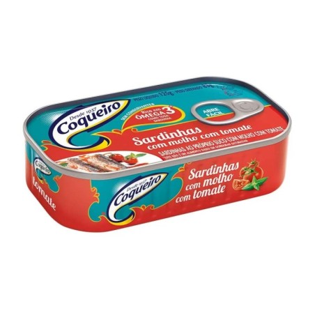 COQUEIRO SARDINHA TOMATE 125 GR CX/54