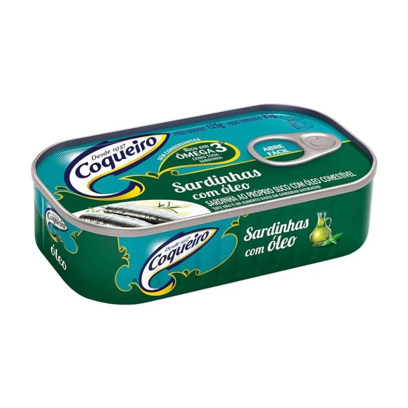 COQUEIRO SARDINHA OLEO 125 GR CX/54