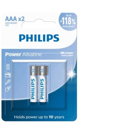 PHILIPS PILHA ALCAL AAA C/2  DP12 CX/36