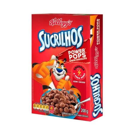 KELLOGGS SUCRILHOS POWER CHOC 200G CX/36