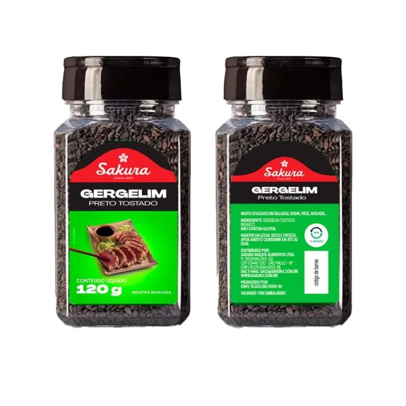 GERGELIM TOST PRETO POTE 120GR CX/12