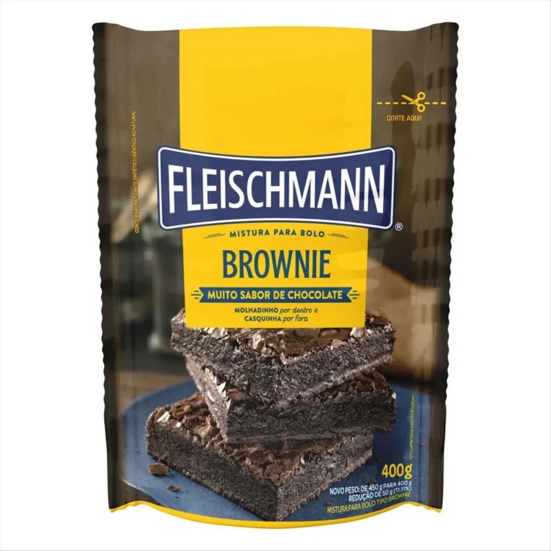 FLEIS M.BOLO ESC BROWNIE 400GR CX/20