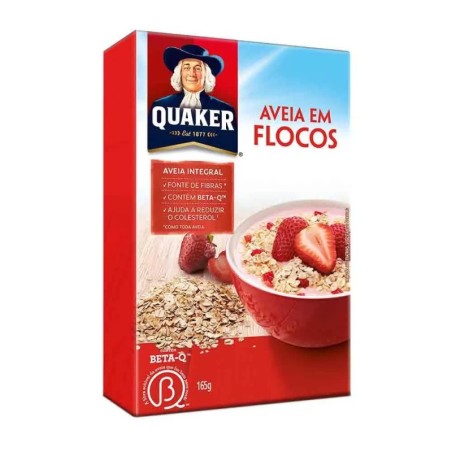 QUAKER AVEIA FLOCOS REGULAR 165GR CX/28