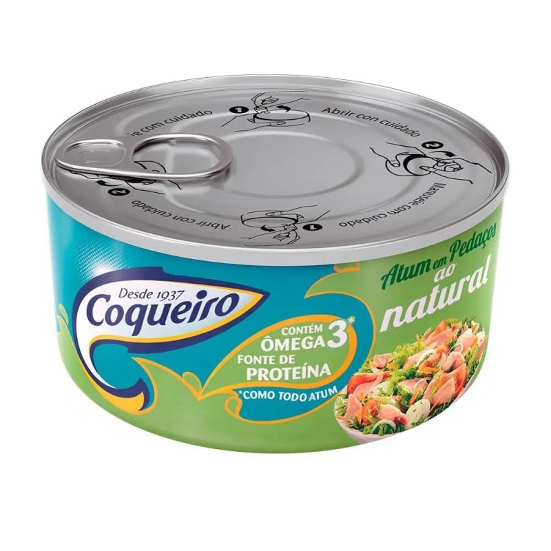 COQUEIRO ATUM PEDACO NATURAL 170GR CX/24